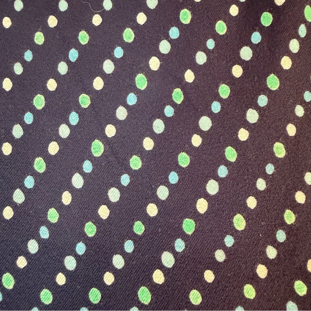 LANDS’ END Women’s Size XL Dress Maxi Length Polka Dot Stretch Side Slits - Picture 15 of 16